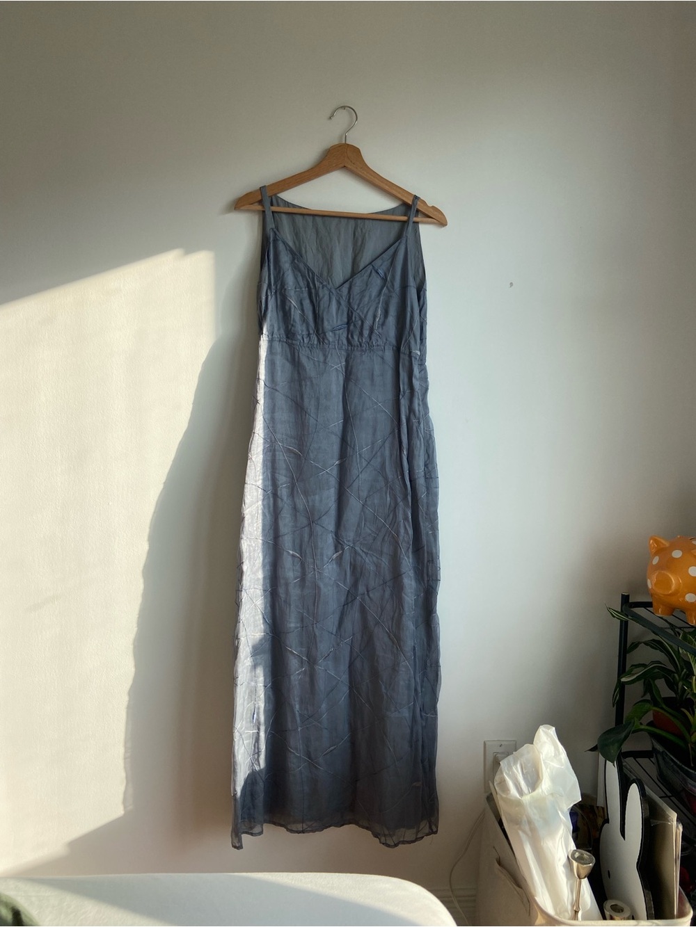 Vintage Blue Maxi Dress